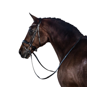 LT Essential Snaffle Bridle - Flash Noseband