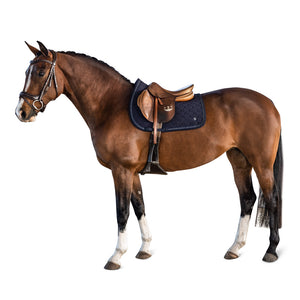 LT Navy Crystals Jump Saddle Pad