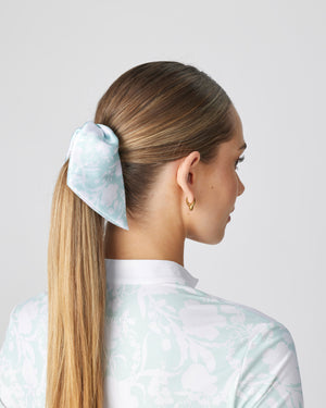 Mint Mia Floral Scrunchie