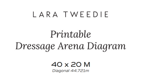 Printable Dressage Arena Diagram