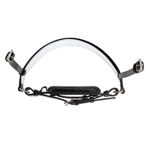LT Essential Snaffle Bridle Patent & White